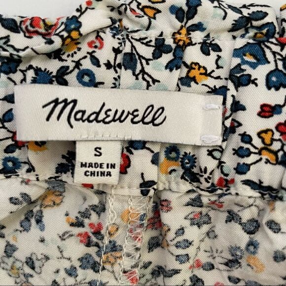 Madewell ~ pretty floral faux wrap shorts ~ size S - Picture 4 of 5